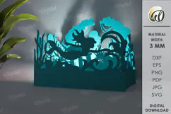 Wooden Kids Lamp Laser Cut. Kids Nightlight SVG Product Image 1