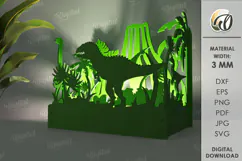 Wooden Kids Lamp Laser Cut. Kids Nightlight SVG Product Image 1