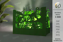 Wooden Kids Lamp Laser Cut. Kids Nightlight SVG Product Image 1