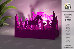 Wooden Kids Lamp Laser Cut. Kids Nightlight SVG Product Image 1