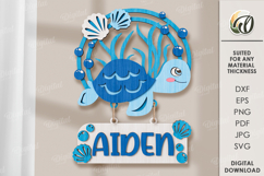 Wooden Kids Name Signs Bundle Lasercut. Kids room decor SVG Product Image 12