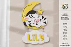 Wooden Kids Name Sign Laser Cut. Kids room wall decor SVG Product Image 1