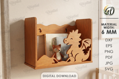 Kids Wall Shelves Bundle Laser Cut. Display Shelf SVG Product Image 4