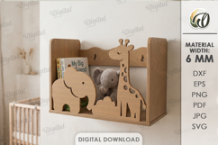 Kids Wall Shelves Bundle Laser Cut. Display Shelf SVG Product Image 5