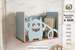 Kids Wall Shelf Laser Cut. Display Shelf. Nursery Decor SVG Product Image 1