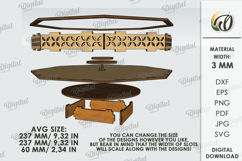 3D Kitchen organizer Laser cut. Napkin holder SVG. Coasters Product Image 2