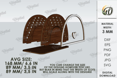 3D Kitchen organizer Laser cut. Napkin holder SVG. Coasters Product Image 3