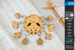 Knitting Stitch Markers Laser Cut | Crochet Progress Keeper Product Image 1