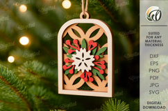 Christmas Layered Ornaments Bundle Lasercut.Christmas SVG Product Image 4