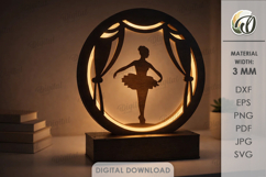 3D Led Night Lamps Bundle Laser Cut. Night Light SVG Product Image 12