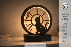 3D Led Night Lamps Bundle Laser Cut. Night Light SVG Product Image 4