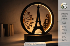 3D Led Night Lamps Bundle Laser Cut. Night Light SVG Product Image 7