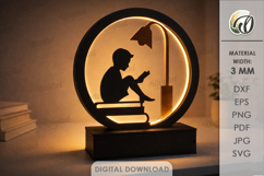 3D Led Night Lamps Bundle Laser Cut. Night Light SVG Product Image 10