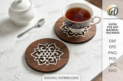 3D Mandala Coasters Bundle Laser Cut. Kitchen coaster SVG Product Image 12