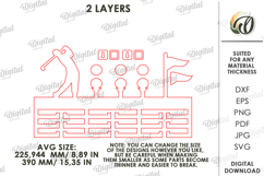 3D Medal Holder Laser Cut. Medal Wall Hanger. Golf SVG Product Image 2