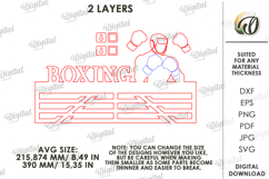 3D Medal Holder Laser Cut. Medal Wall Hanger. Boxing SVG Product Image 2