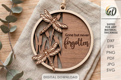 3D Memorial Ornaments Bundle Laser Cut. Hanging Ornament SVG Product Image 4
