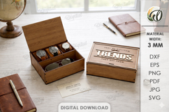 3D Men's accessories boxes Bundle Laser cut. Gift Box SVG Product Image 17