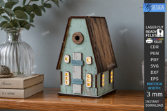 Wooden Mini House Nightlight Laser Cut Bundle | Home Decor Product Image 7