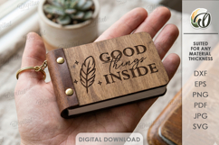 3D Mini Notepad Laser Cut. Pocket Notepad SVG Product Image 1