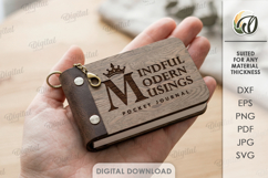 3D Mini Notepad Laser Cut. Pocket Notepad SVG Product Image 1