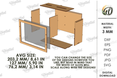 Wooden Money Box Laser Cut. Wooden Coin Bank SVG Product Image 2