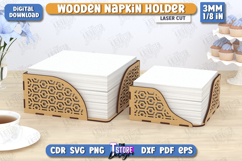 Square Napkin Holder Laser Cut | Adornment Dining Table |CNC Product Image 1