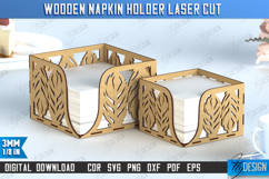 Wooden Napkin Holder Laser Cut Bundle, Kitchen Decor SVG Product Image 6