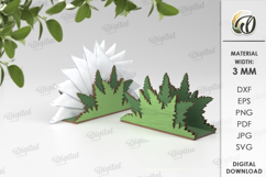 Wooden Napkin Holder Laser Cut. Decorative Napkin Holder SVG Product Image 1