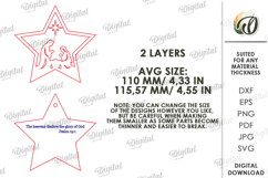 Nativity Ornaments Bundle Lasercut. Christmas Tree Decor SVG Product Image 3