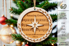 Nativity Ornaments Bundle Lasercut. Christmas Tree Decor SVG Product Image 12