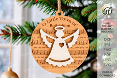 Nativity Ornament Laser Cut. Christmas Tree Decor SVG Product Image 1