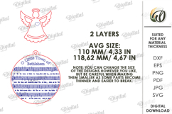 Nativity Ornament Laser Cut. Christmas Tree Decor SVG Product Image 2