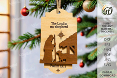 Nativity Ornaments Bundle Lasercut. Christmas Tree Decor SVG Product Image 11