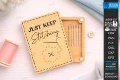 Needle Holder Laser Cut | Sewing Organizer | Laser Engraved Product Image 1