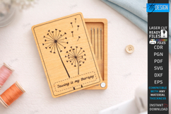 Needle Holder Laser Cut | Sewing Organizer | Laser Engraved Product Image 1