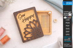 Needle Holder Laser Cut | Sewing Organizer | Laser Engraved Product Image 1