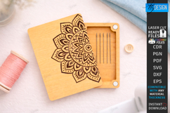 Needle Holder Laser Cut | Sewing Organizer | Laser Engraved Product Image 1