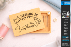 Needle Holder Laser Cut | Sewing Organizer | Laser Engraved Product Image 1