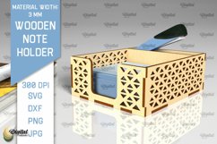 Wooden Note Holders Laser Cut Bundle. Paper Note Holders SVG Product Image 13