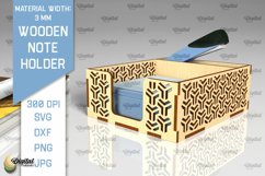 Wooden Note Holders Laser Cut Bundle. Paper Note Holders SVG Product Image 7