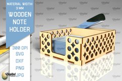 Wooden Note Holders Laser Cut Bundle. Paper Note Holders SVG Product Image 11