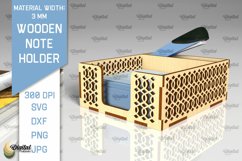 Wooden Note Holders Laser Cut Bundle. Paper Note Holders SVG Product Image 12