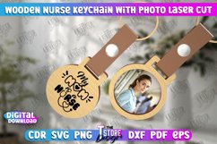 Personalized Nurse Keychain with Photo | Nursing Badge | CNC Product Image 1