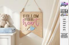 Nursery Wall Banner Laser Cut | Kids Room Sign | Wall Art Product Image 1
