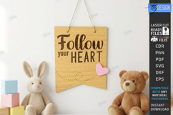 Nursery Wall Decor Laser Cut | Kids Room Sign | Wood Banner Product Image 1