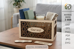 3D Home Organizers Bundle Laser Cut. Storage Box SVG Product Image 4