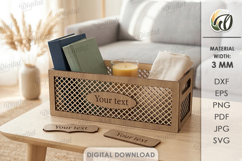 3D Home Organizers Bundle Laser Cut. Storage Box SVG Product Image 9