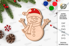 Paintable Christmas ornaments Bundle Lasercut. Christmas SVG Product Image 4