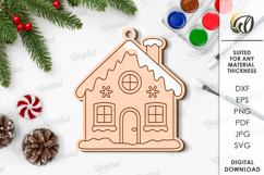 Paintable Christmas ornaments Bundle Lasercut. Christmas SVG Product Image 5